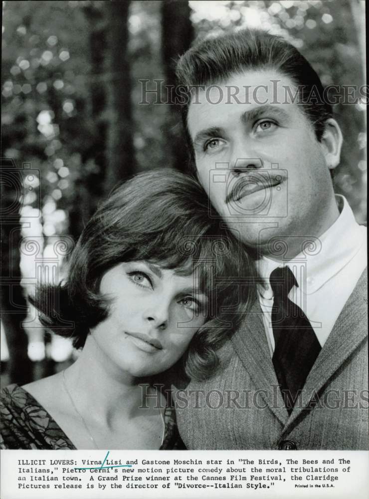 1968 Press Photo Couple in &quot;The Birds, The Bees &amp; The Italians&quot; Film - hpp38078- Historic Images