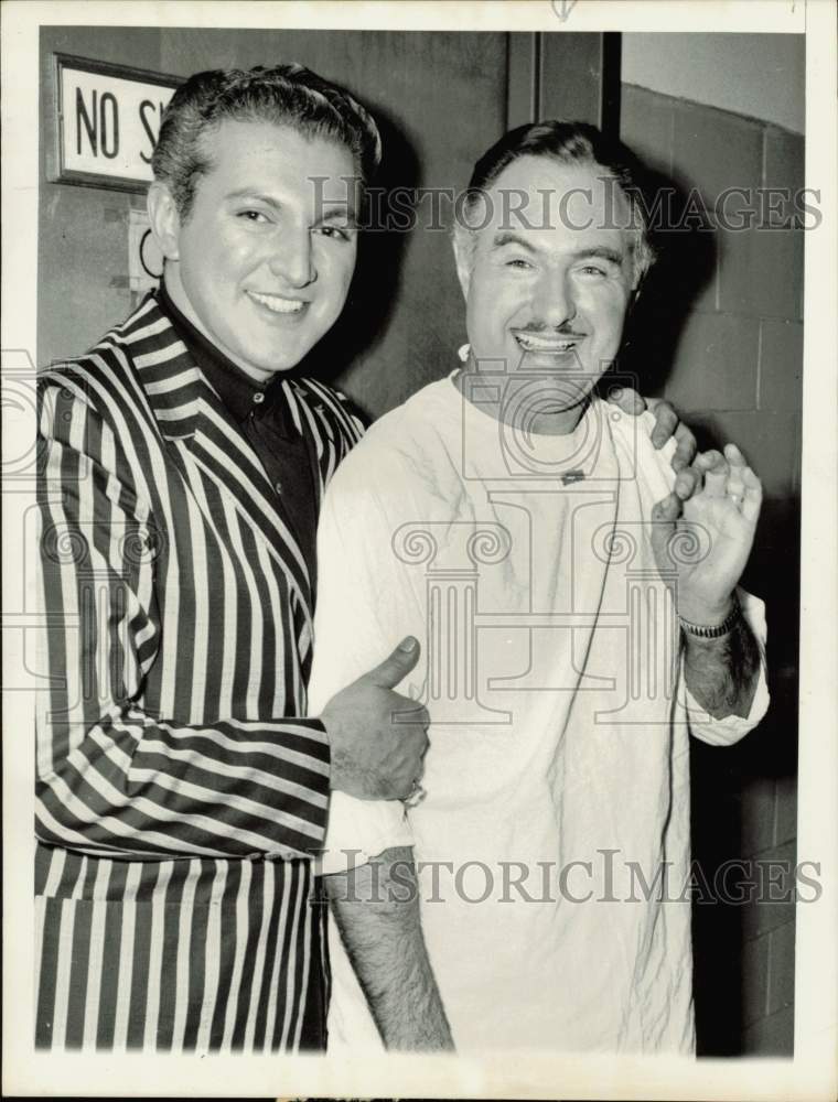 1964 Press Photo Violinist George Liberace with his Pianist Brother - hpp38230- Historic Images