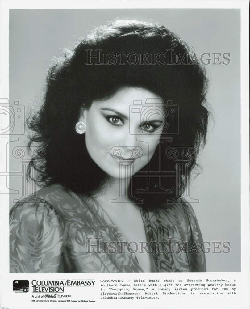 1987 Press Photo Actress Delta Burke - hpp38253- Historic Images