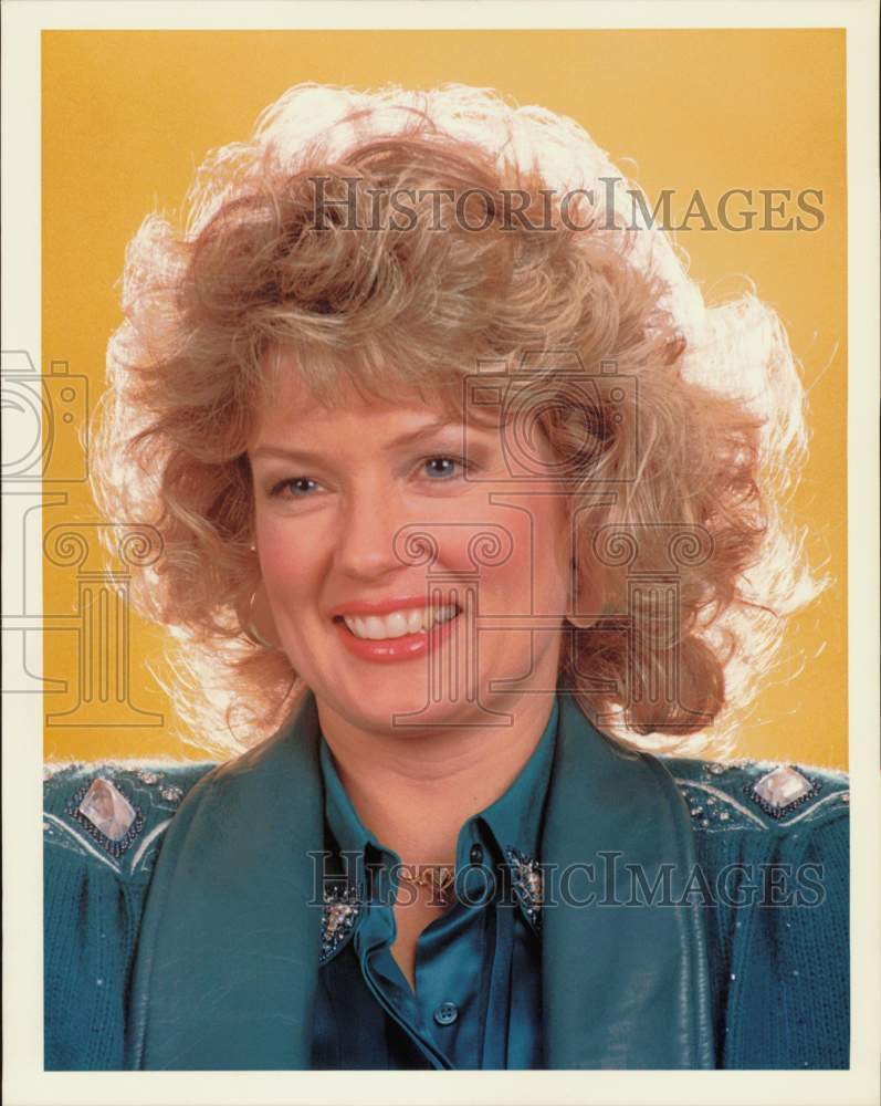 1987 Press Photo Mary Hart, Co-Host of &quot;Entertainment Tonight&quot; - hpp38707- Historic Images