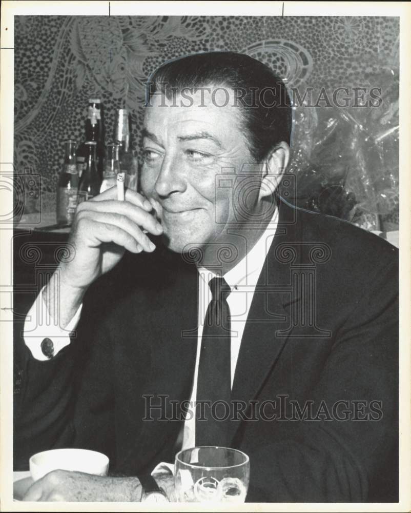 1965 Press Photo Actor Robert Taylor at a Houston Club - hpp39220- Historic Images