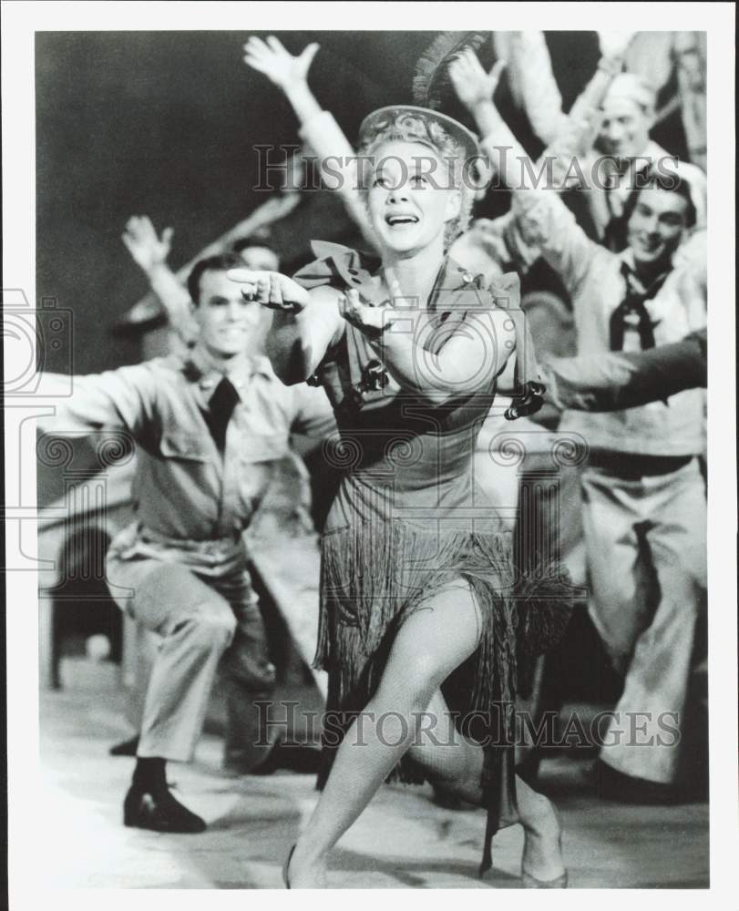 1954 Press Photo Actress Betty Hutton in "Satins and Spurs" Musical - hpp39354- Historic Images