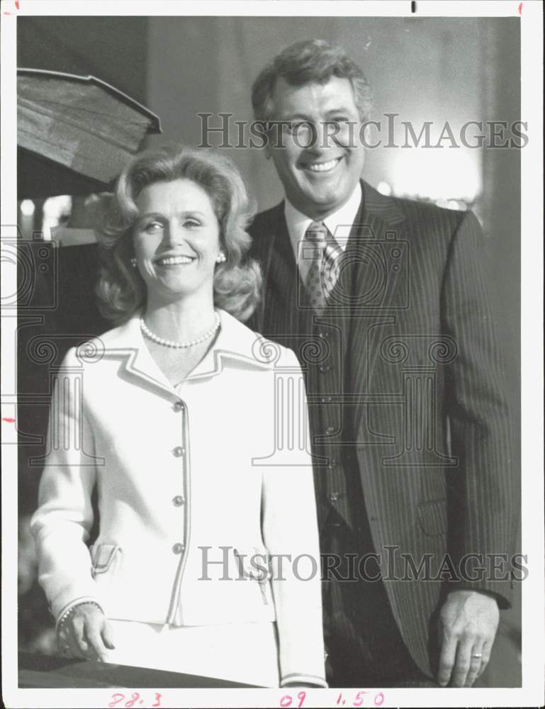 1978 Press Photo Actor Rock Hudson with Lee Remick - hpp39392- Historic Images