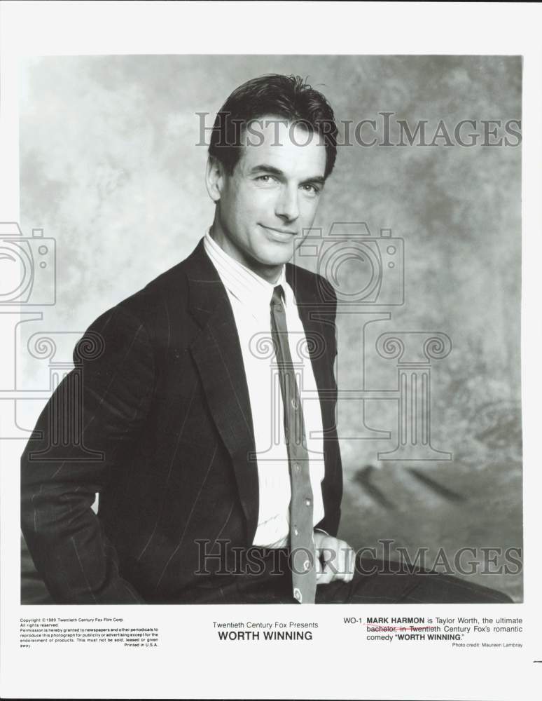 1989 Press Photo Actor Mark Harmon in "Worth Winning" - hpp39512- Historic Images