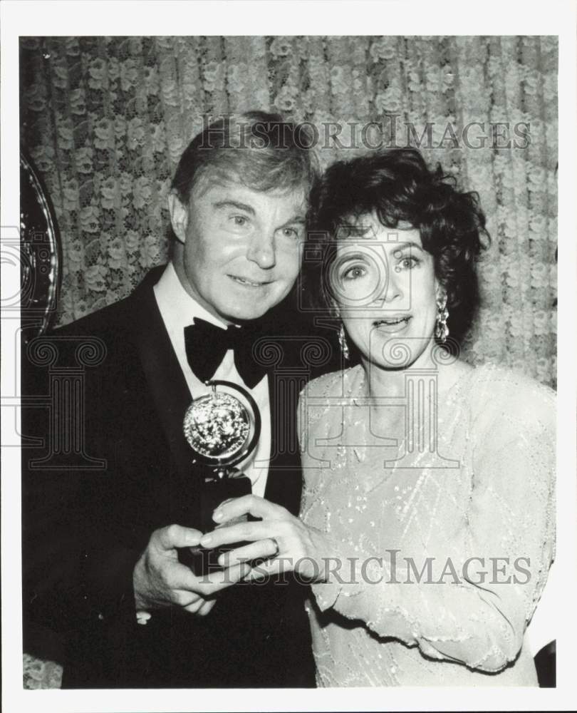 1985 Press Photo Actors Derek Jacobi, Stockard Channing at Tony Awards- Historic Images