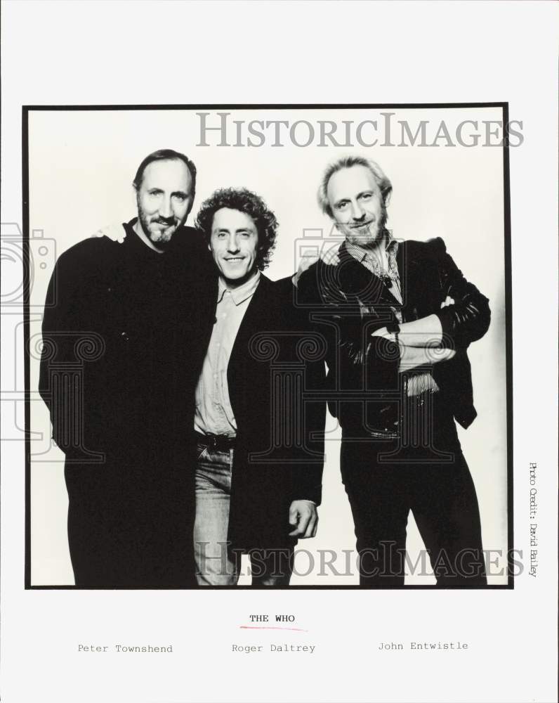 Press Photo The Who - Peter Townshend, Roger Daltrey, John Entwistle - hpp40279- Historic Images
