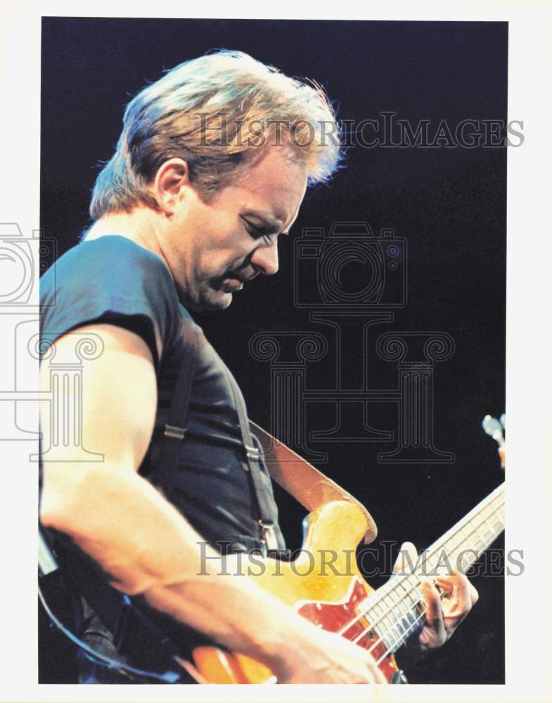 1991 Press Photo Singer Sting in Concert at Summit - hpp40290- Historic Images