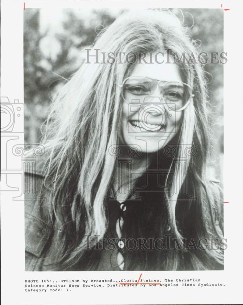 1984 Press Photo Gloria Steinem - hpp40298- Historic Images