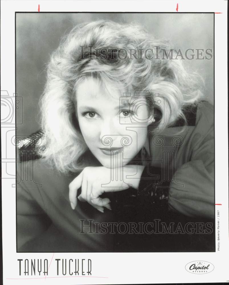 1987 Press Photo Singer Tanya Tucker - hpp40313- Historic Images