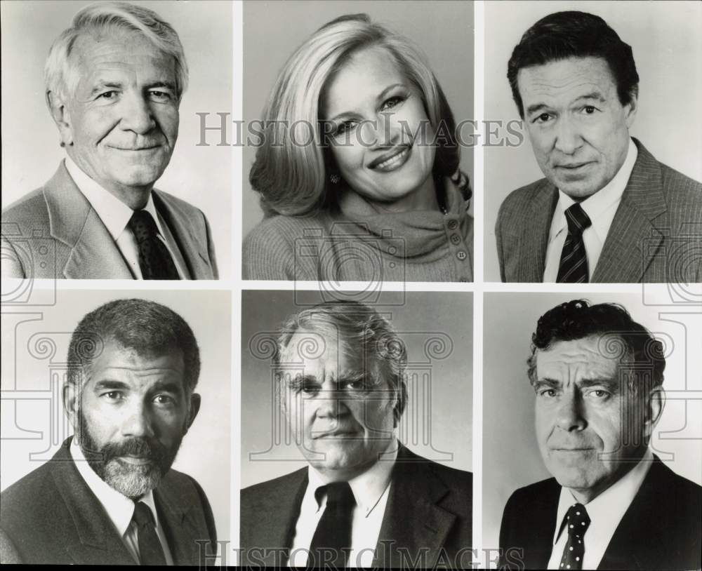 1986 Press Photo &quot;60 Minutes&quot; News Correspondents, CBS - hpp40341- Historic Images