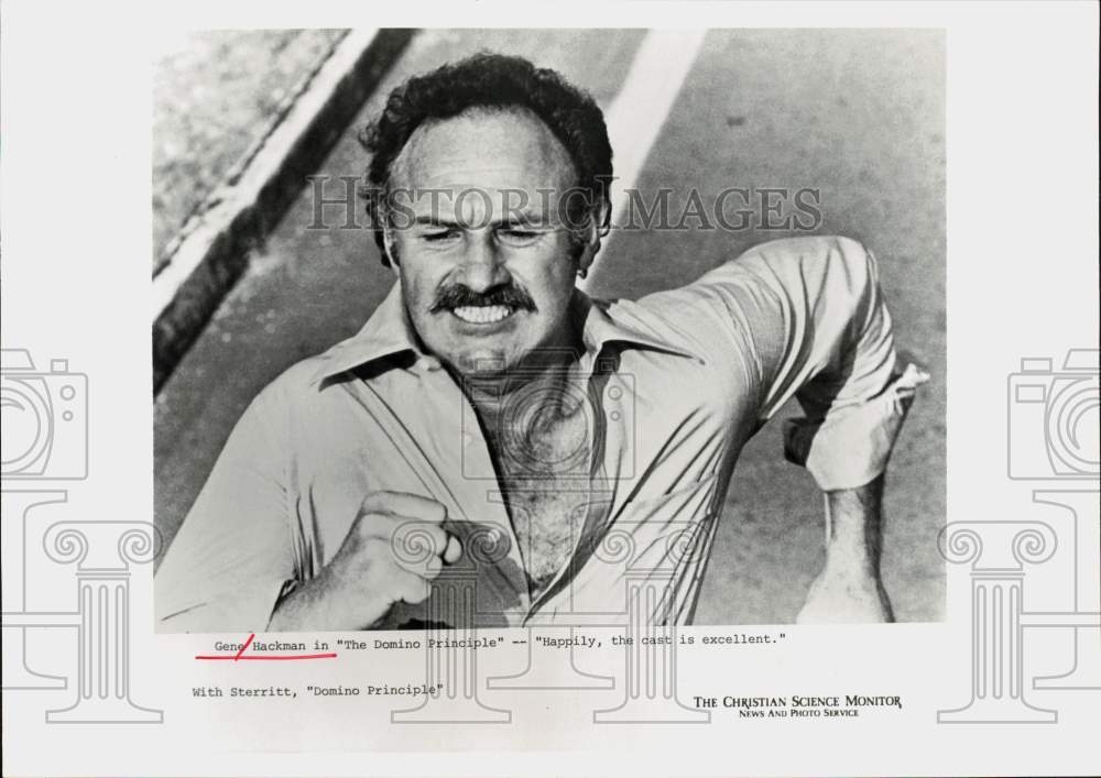 Press Photo Actor Gene Hackman in &quot;The Domino Principle&quot; - hpp40469- Historic Images