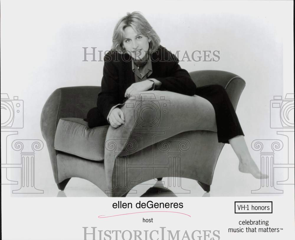 Press Photo Ellen DeGeneres, Host of &quot;VH-1 Honors&quot; - hpp40619- Historic Images