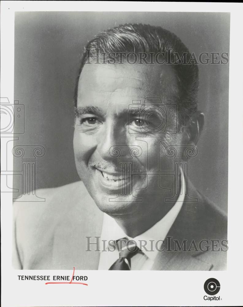 Press Photo Singer Tennessee Ernie Ford - hpp40835- Historic Images