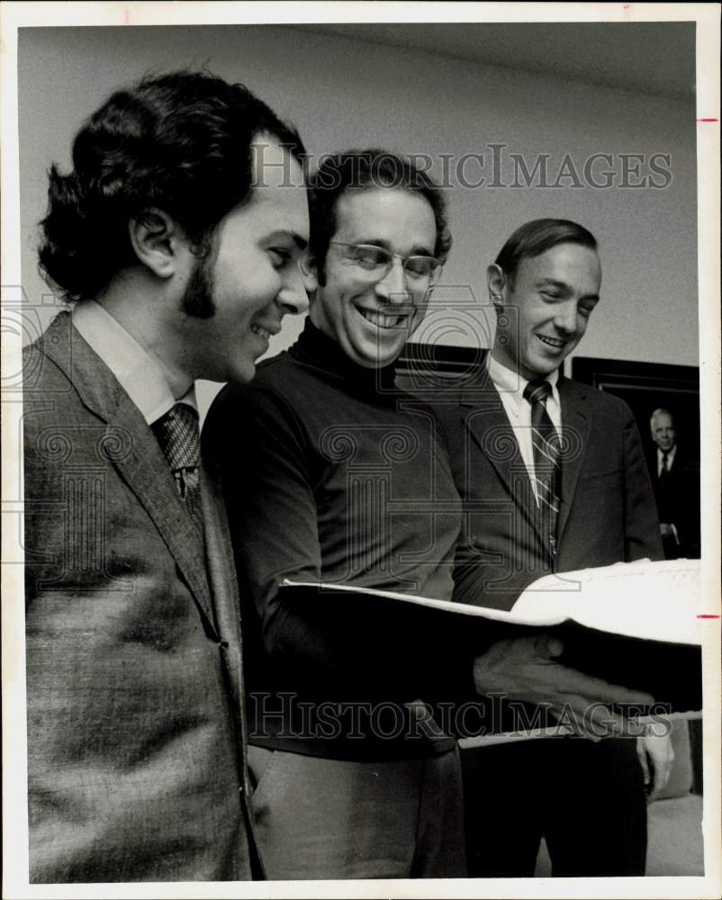 1971 Press Photo Ned Battista, Conductor Lawrence Foster, Fisher Tull- Historic Images