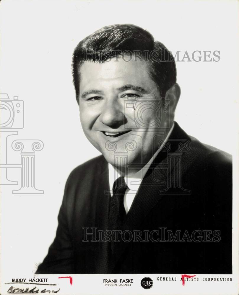 1963 Press Photo Comedian Buddy Hackett - hpp41203- Historic Images