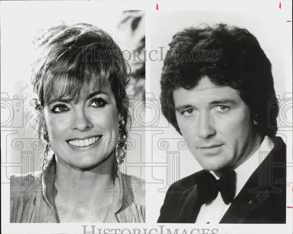 1987 Press Photo &quot;Dallas&quot; Stars Linda Gray and Patrick Duffy - hpp41287- Historic Images