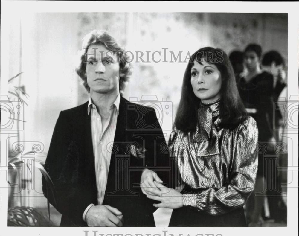 1983 Press Photo Actors Michael Beck and Nancy Kwan in "The Last Ninja"- Historic Images