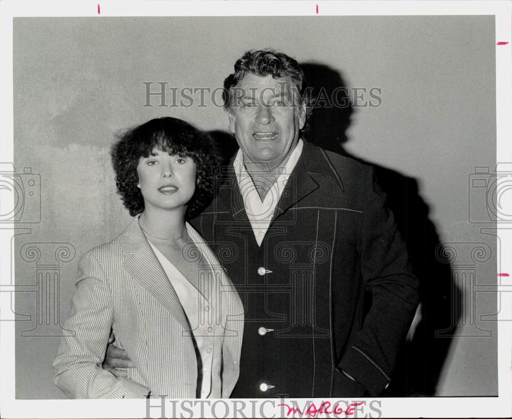 1978 Press Photo Stephanie Crawford &amp; Actor Richard Egan - hpp41487- Historic Images