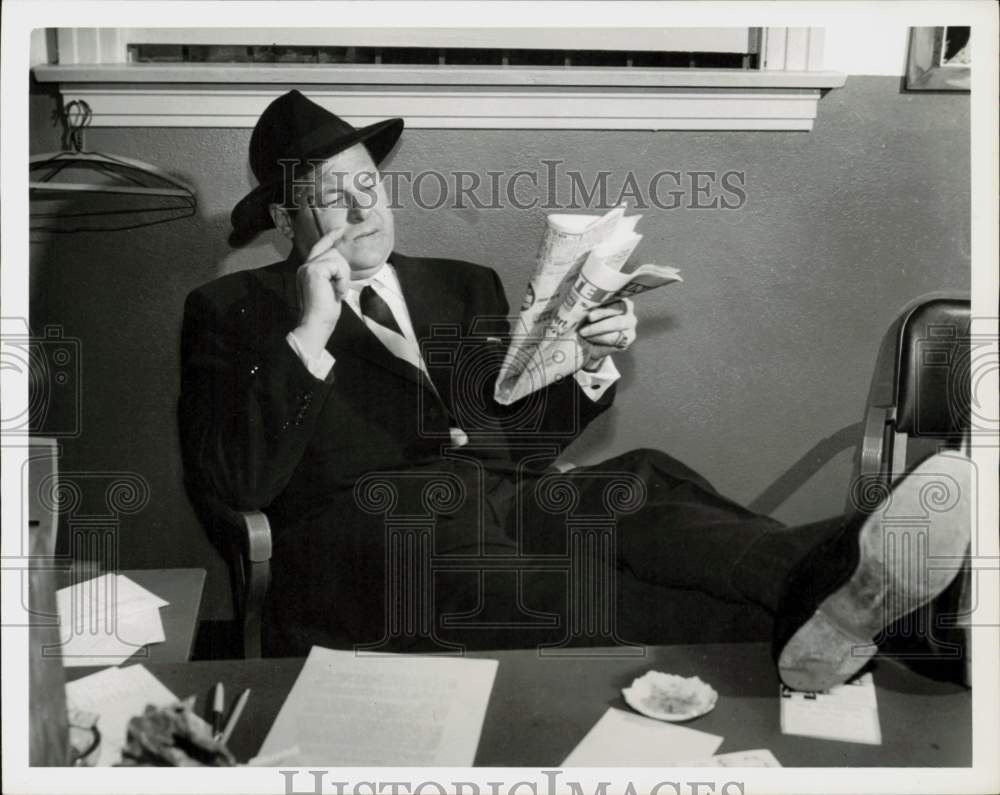 1955 Press Photo Actor Jack Carson in &quot;The Gambler&quot; - &quot;United States Steel Hour&quot;- Historic Images