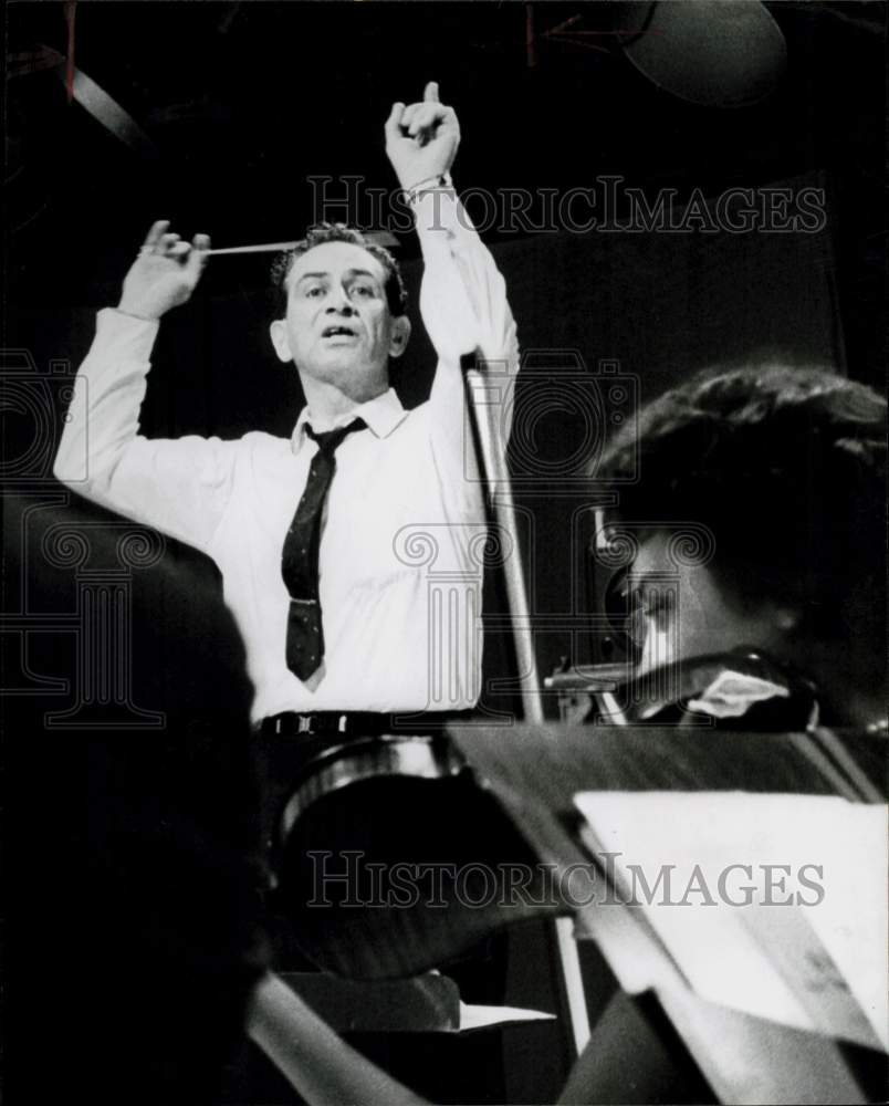 1961 Press Photo Harry Lantz, All-City Symphony Orchestra Conductor - hpp41903- Historic Images