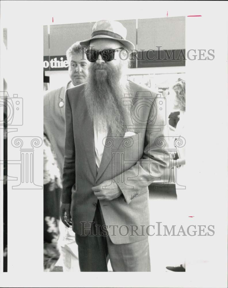 1990 Press Photo Musician Billy Gibbons in Houston - hpp41913- Historic Images