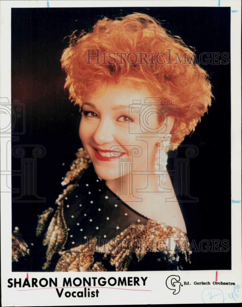 1994 Press Photo Vocalist Sharon Montgomery, Ed Gerlach Orchestra - hpp41922- Historic Images