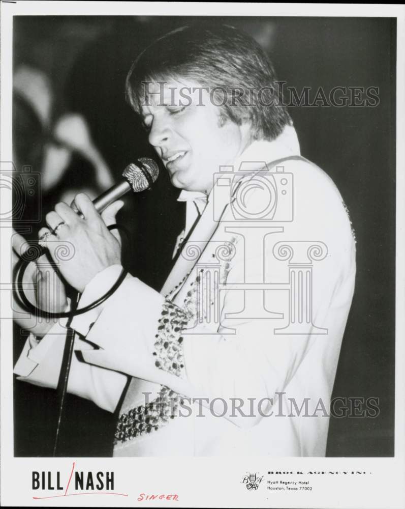 Press Photo Singer Bill Nash - hpp41955- Historic Images