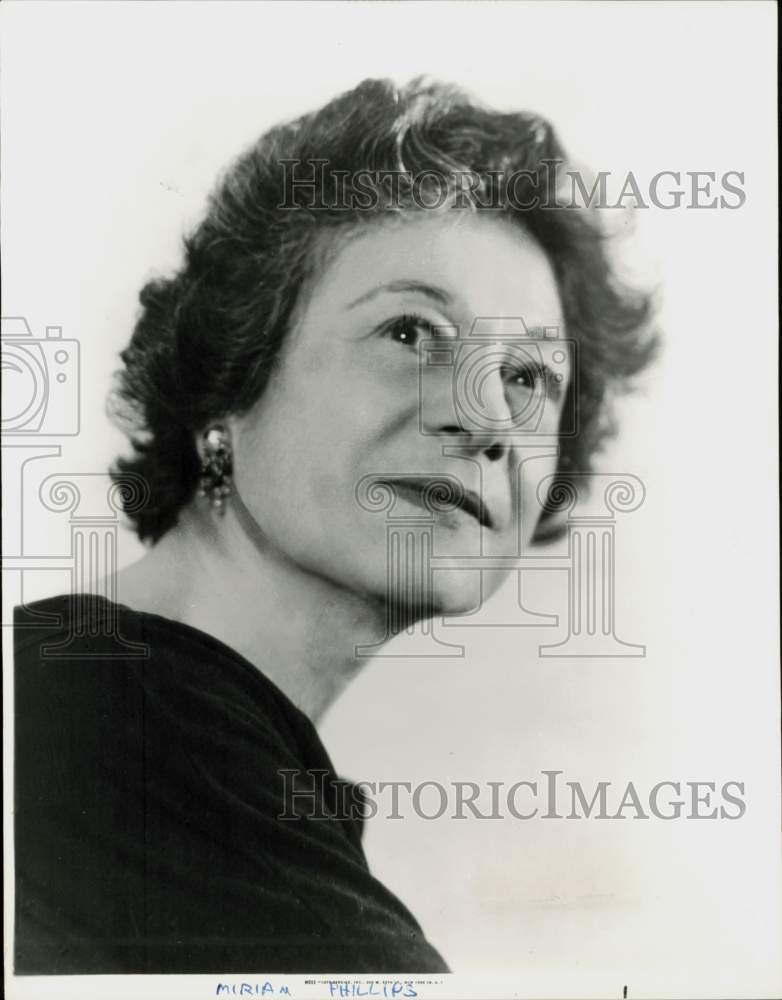 1963 Press Photo Actress Miriam Phillips, Alley Theatre - hpp41985- Historic Images