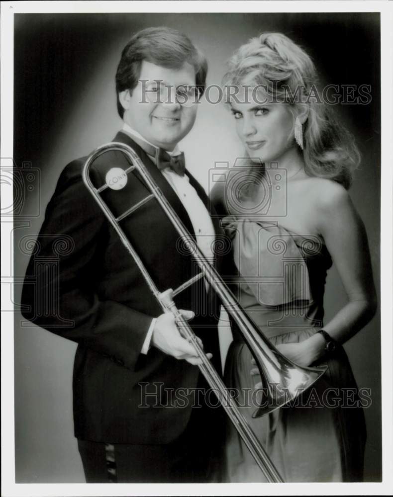 Press Photo Cary Richards and Melody Anne George of The Cary Richards Orchestra- Historic Images