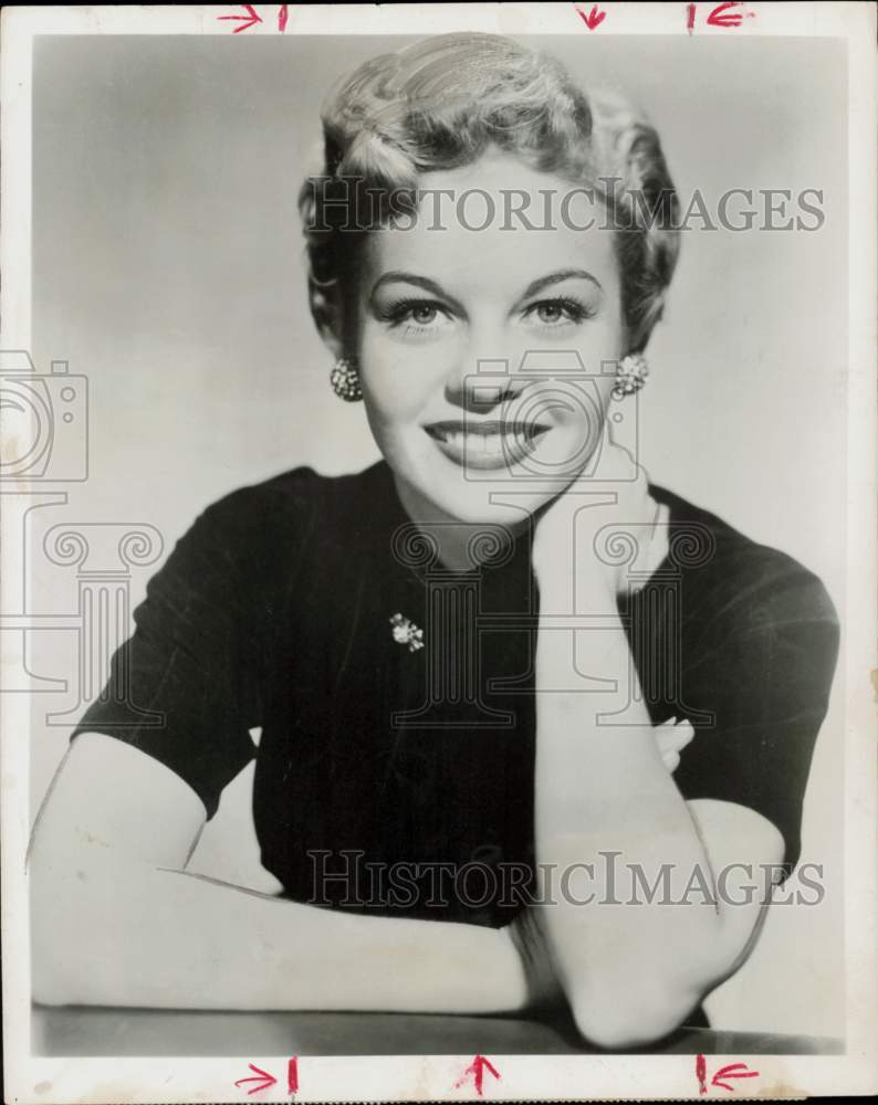 1955 Press Photo Jaye P. Morgan, &quot;Stop the Music&quot; Singer - hpp42067- Historic Images