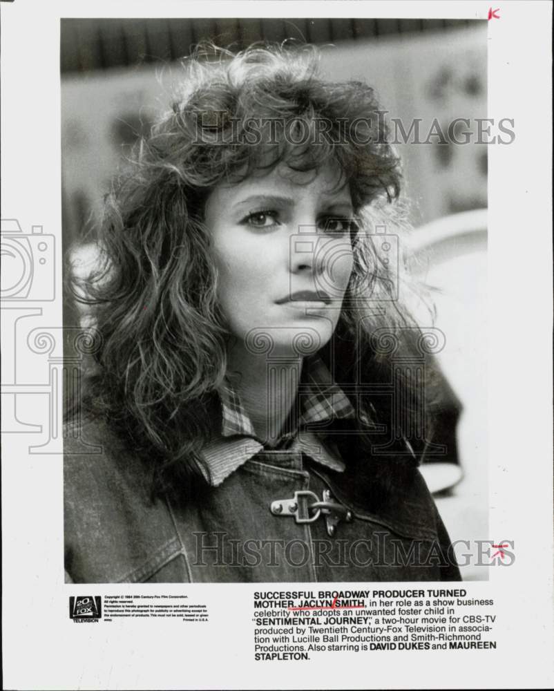 1984 Press Photo Actress Jaclyn Smith in &quot;Sentimental Journey&quot; - hpp42125- Historic Images