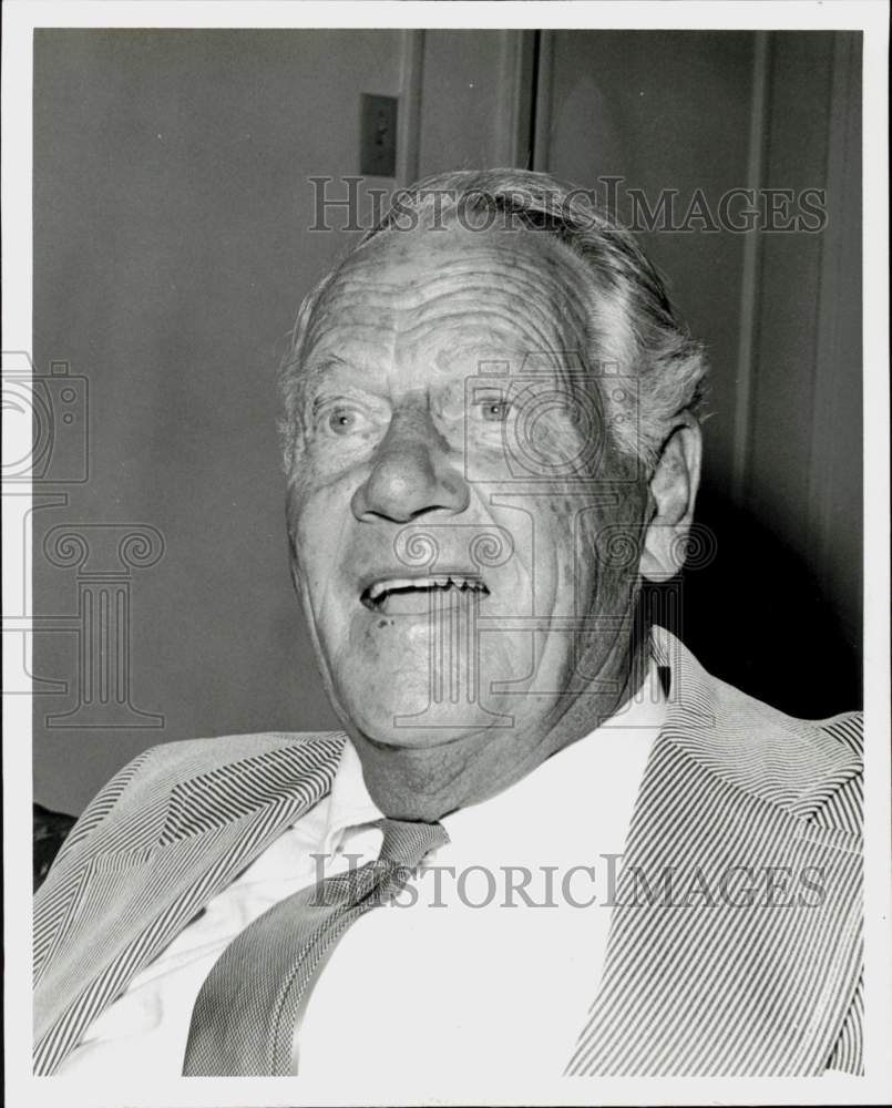 1976 Press Photo Actor Joel McCrea during Houston Visit - hpp42156- Historic Images