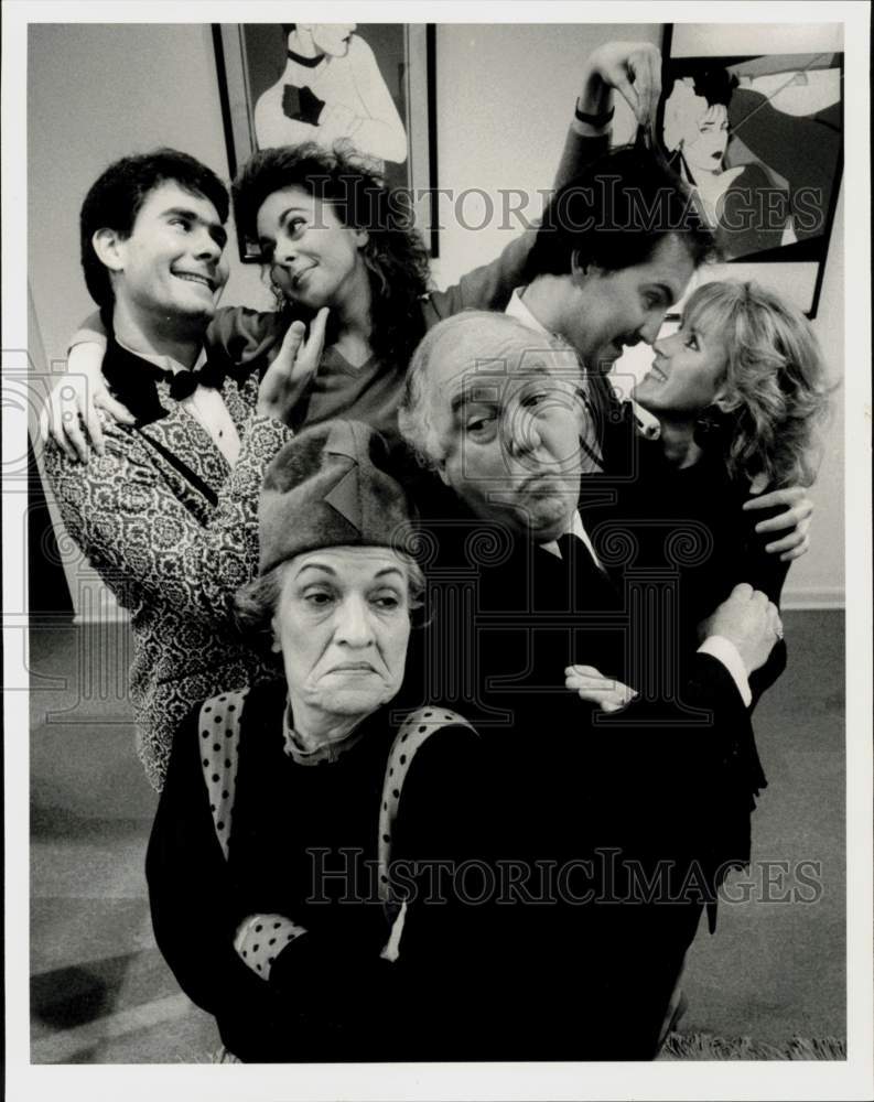 1987 Press Photo &quot;Come Blow Your Horn&quot; Scene at Actors Theatre of Houston- Historic Images