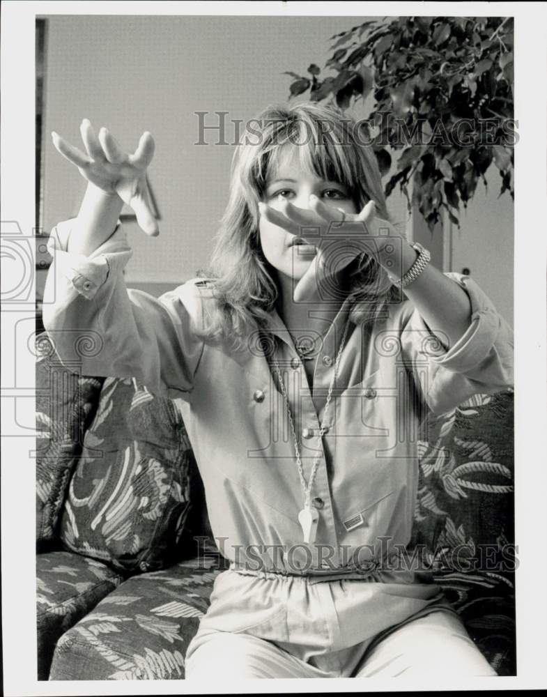 1983 Press Photo Actress Pia Zadora during Houston Visit - hpp42398- Historic Images