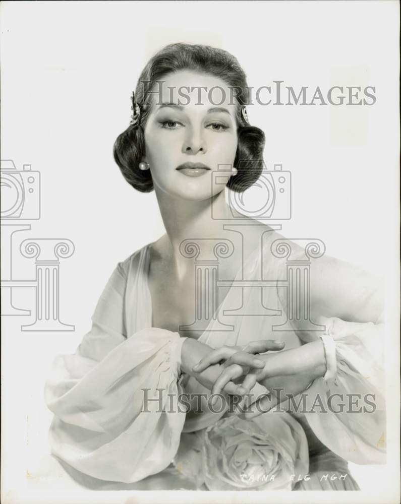 1958 Press Photo Actress Taina Elg - hpp42434- Historic Images