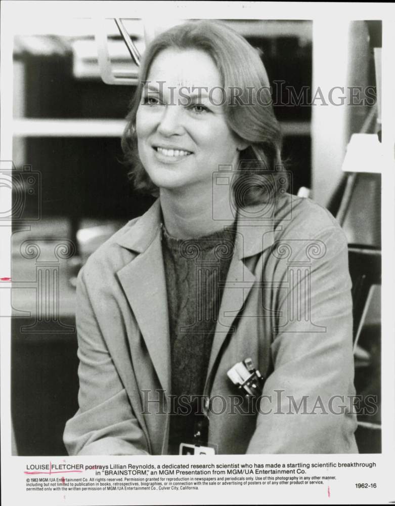 1983 Press Photo Actress Louise Fletcher in &quot;Brainstorm&quot; - hpp42532- Historic Images