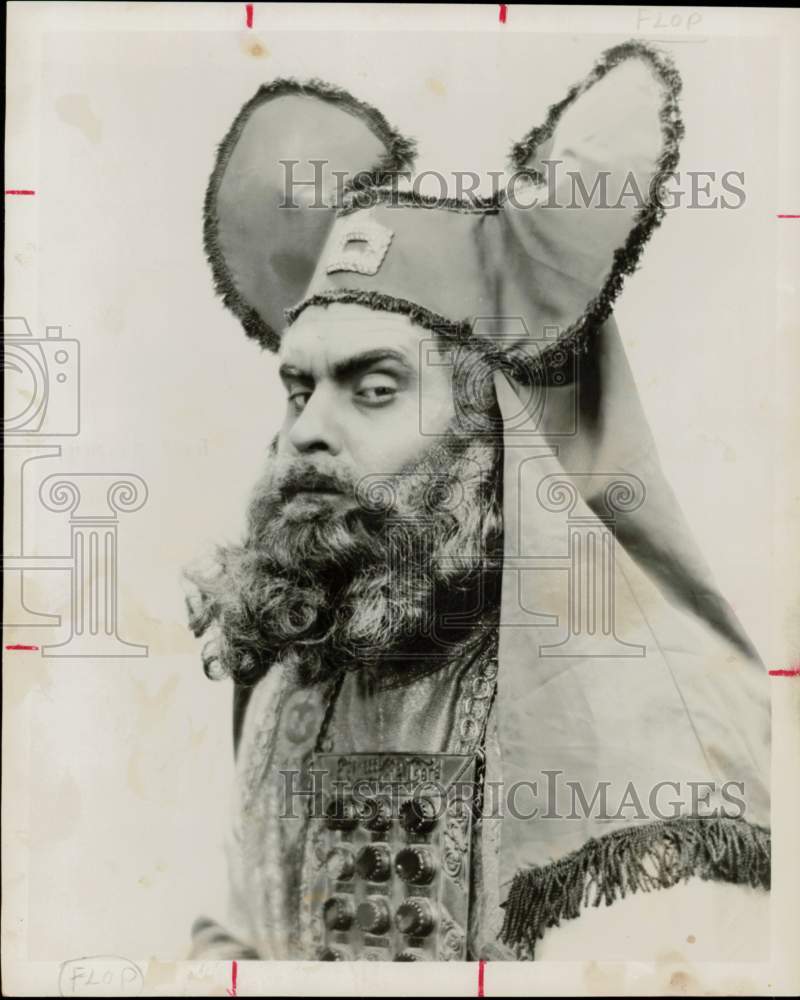 1958 Press Photo Houston Actor Walter Flanagan in Passion Play - hpp42568- Historic Images