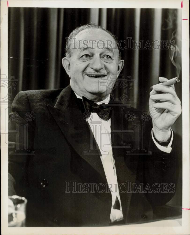 1959 Press Photo Ben Hecht, Author-Narrator, &quot;Goodyear Theater: Hello, Charlie&quot;- Historic Images