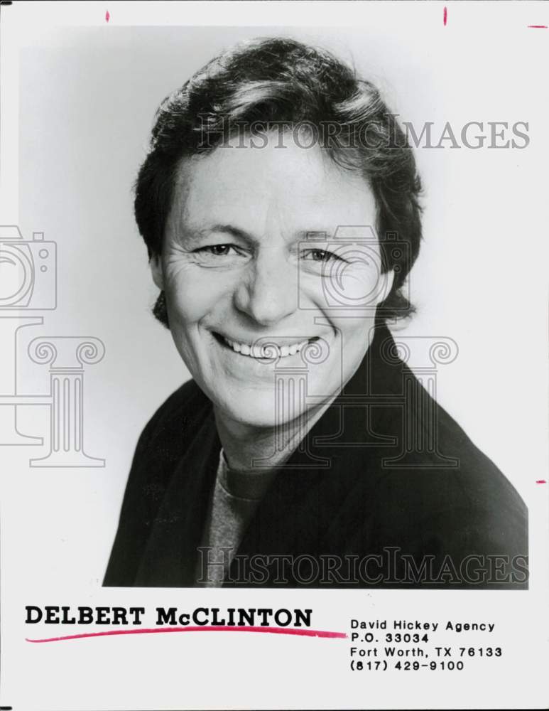 1985 Press Photo Singer Delbert McClinton - hpp42630- Historic Images