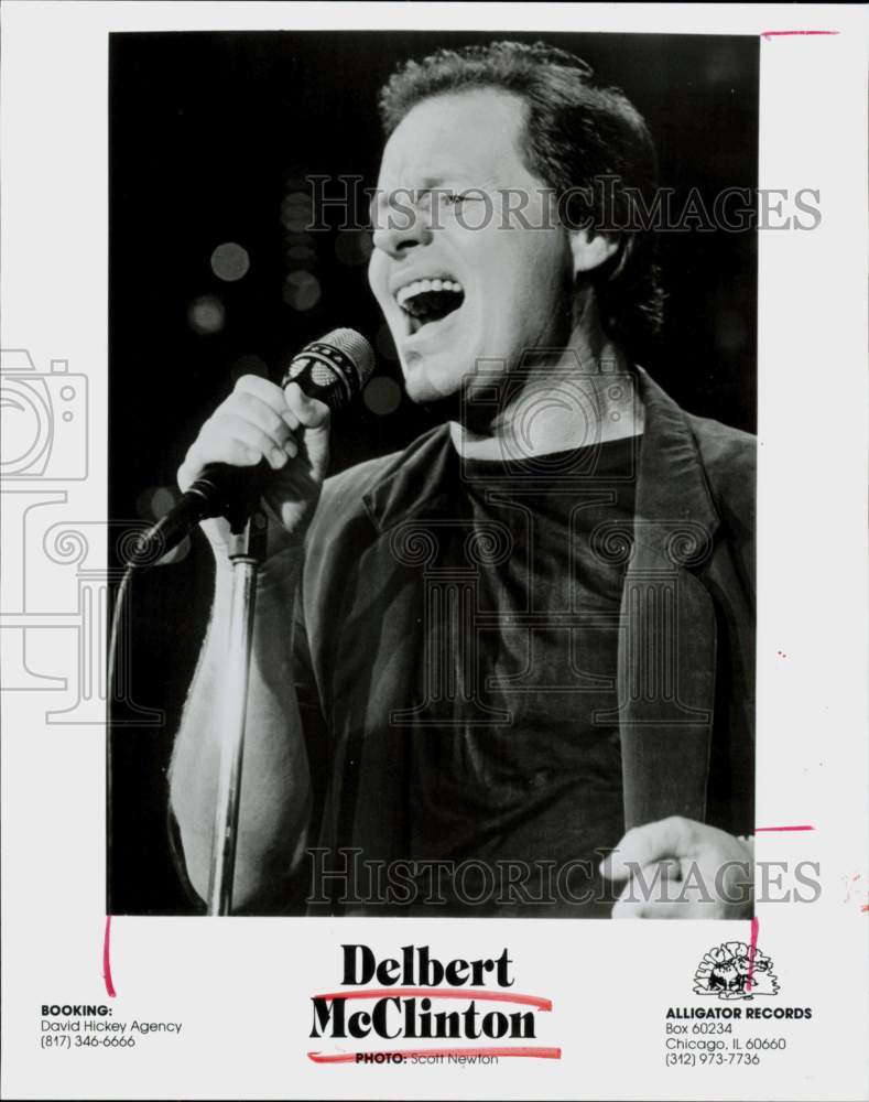 1989 Press Photo Singer Delbert McClinton - hpp42632- Historic Images