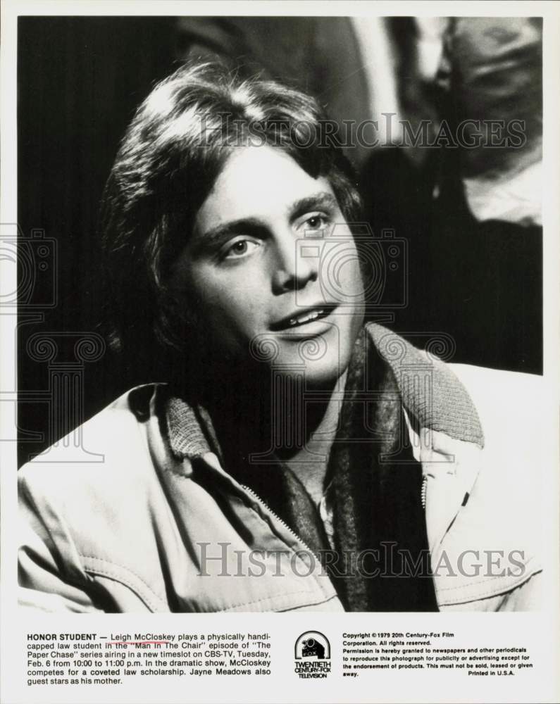 1979 Press Photo Actor Leigh McCloskey on &quot;The Paper Chase&quot; - hpp42634- Historic Images