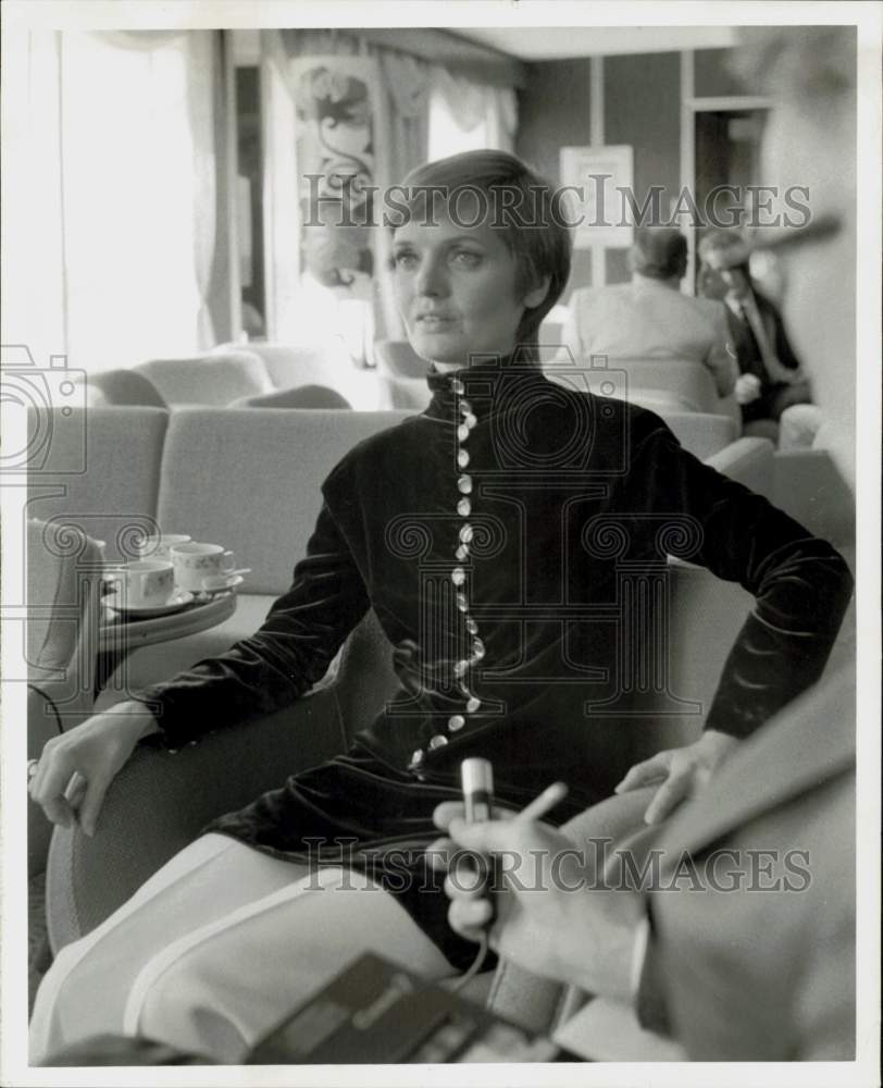 1970 Press Photo Actress Florence Henderson during Visit to Houston - hpp42674- Historic Images