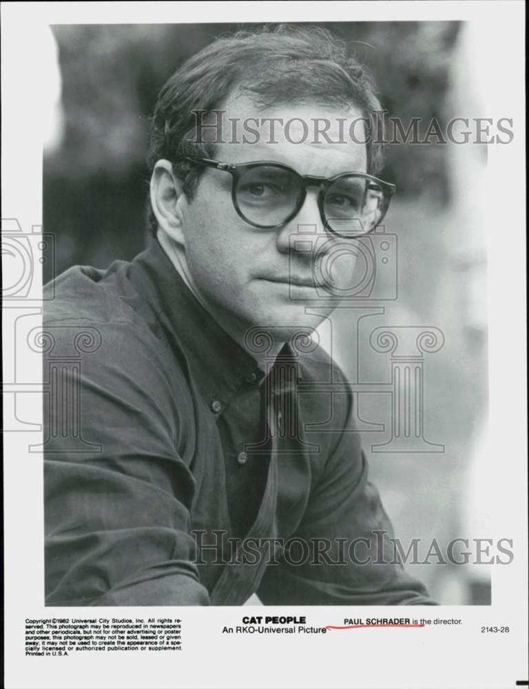 1982 Press Photo Paul Schrader, Director of &quot;Cat People&quot; - hpp42737- Historic Images