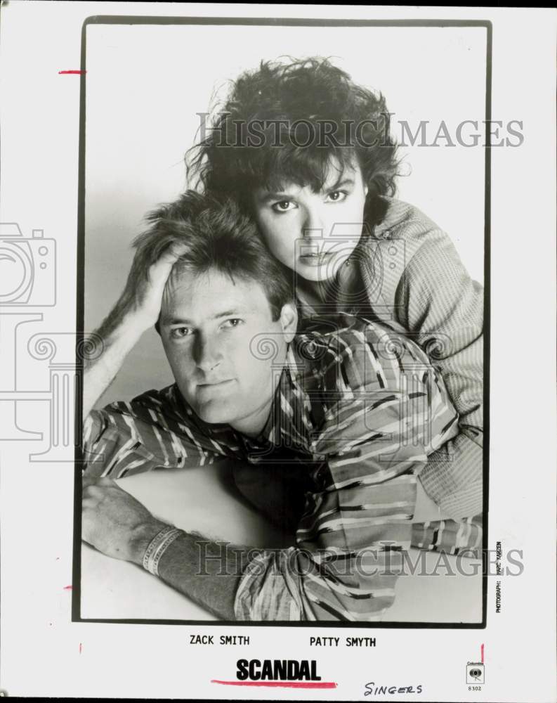 1983 Press Photo Scandal, Music Group - Zack Smith, Patty Smyth - hpp42753- Historic Images