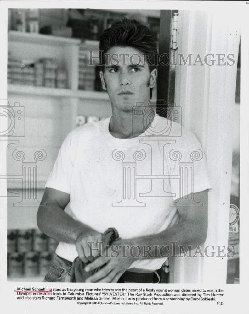 1985 Press Photo Actor Michael Schoeffling in &quot;Sylvester&quot; - hpp42756- Historic Images