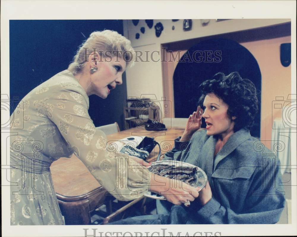 1989 Press Photo Scene from &quot;Ladies at the Alamo&quot; by Actors Theatre of Houston- Historic Images