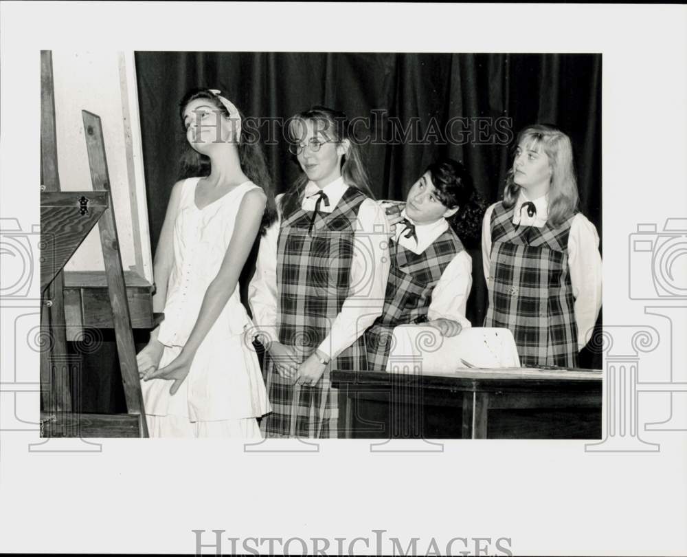 1987 Press Photo &quot;The Prime of Miss Jean Brodie&quot; by Actor&#39;s Workshop, Houston- Historic Images