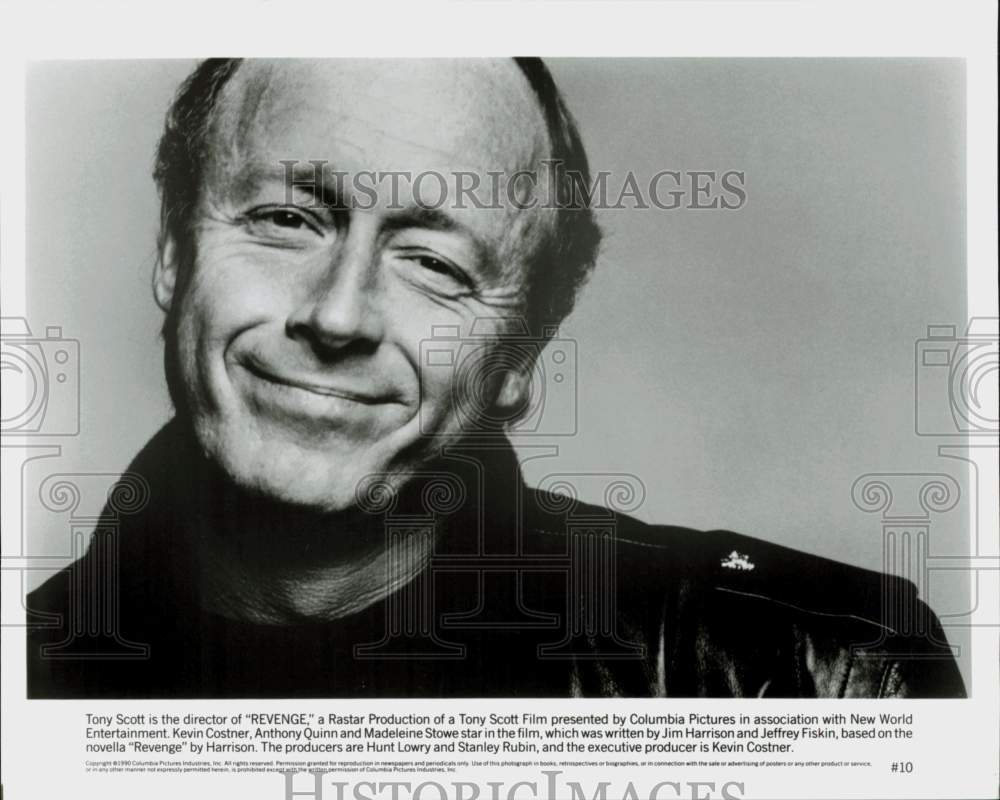 1990 Press Photo Tony Scott, Director of "Revenge" Movie - hpp42910- Historic Images