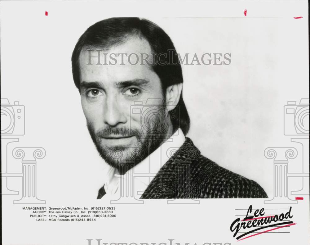 1987 Press Photo Singer Lee Greenwood - hpp42954- Historic Images