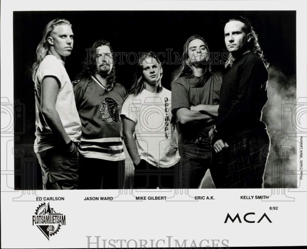 1992 Press Photo Flotsam and Jetsam, Music Group - hpp42986- Historic Images